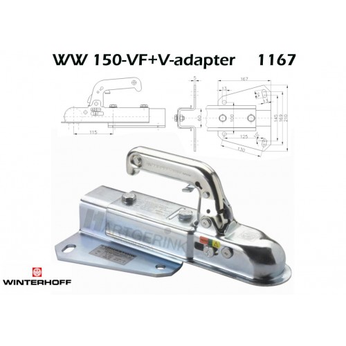 Koppeling WINTERHOFF WW150-VF+V-adapter